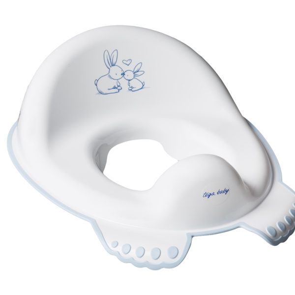 Reductor toaleta anti-derapant Little Bunnies Alb