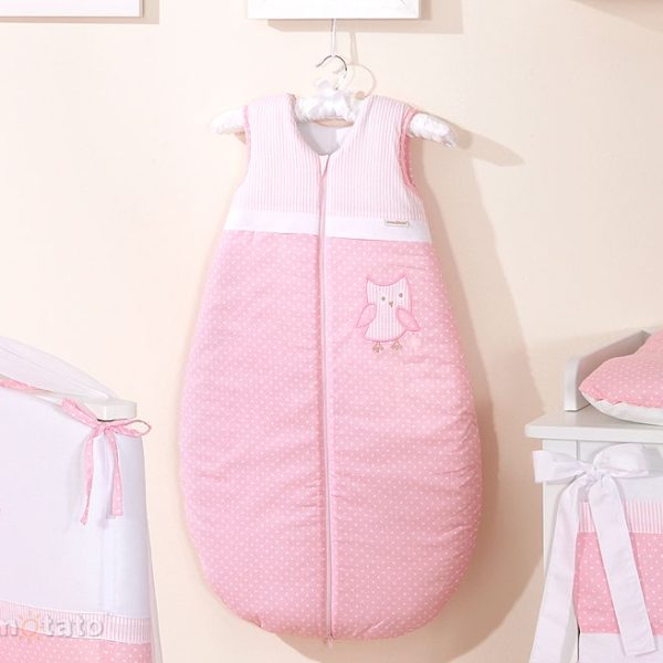 MAMO-TATO - Sac de dormit Cute Bird Pink 84 cm