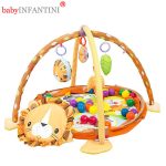 babyINFANTINI - Salteluta de activitati Lion Grow-With-Me cu mingiute - imagine 4