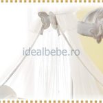 Erbesi Italia - Set baldachin FARFALLA alb-natural
