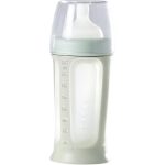 Beaba - Biberon silicon Biboz - Bleu 210 ml