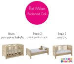 Set mobilier Milan Reclaimed Oak format din 3 piese: patut, comoda si dulap - imagine 4