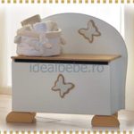 Erbesi Italia - Cutie pentru jucarii FARFALLA alb-natural