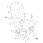 Tutti Bambini – Fotoliu reglabil pentru alaptat cu suport pentru picioare Deluxe Daisy White - imagine 2