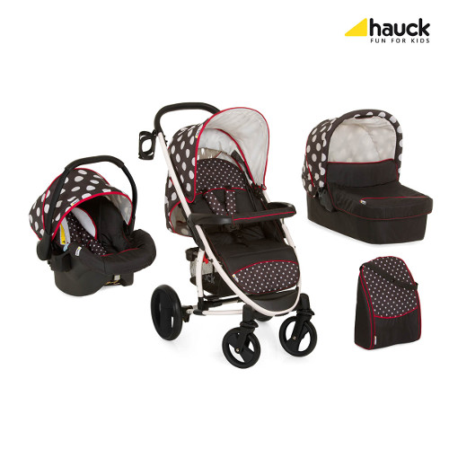 dots Hauck - Set Carucior Malibu XL All in One Dots Black - Image 1