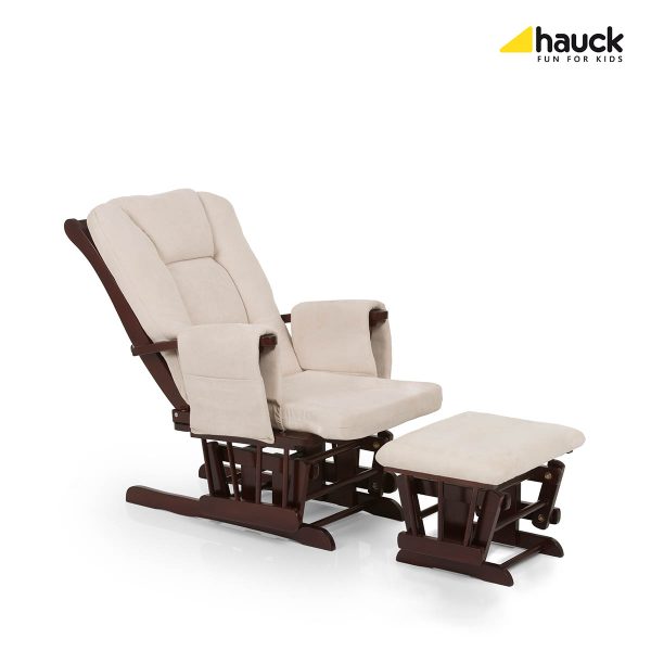 Fotoliu Balansoar - Glider Deluxe Recline Walnut/Beige