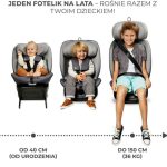 KinderKraft - Scaun auto rotativ Isofix I-Grow , I - size Happy Shapes - Image 10