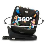 KinderKraft - Scaun auto rotativ Isofix I-Grow , I - size Happy Shapes - Image 4