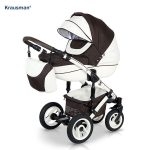 Carucior 3 in 1 Sendo White-Brown - Krausman - Testat ADAC