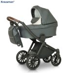 Carucior 3 in 1 Rider Soft Grey - Krausman - Testat ADAC