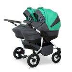 Krausman - Carucior de gemeni Twin Turquoise
