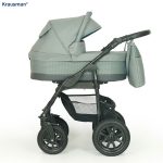 Carucior 3 in 1 Jet Grey - Krausman - Testat ADAC