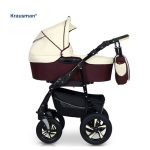 Carucior 3 in 1 Kraus Clasic Beige Purple - Krausman - Testat ADAC