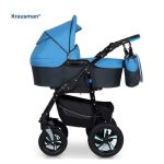 Carucior 3 in 1 Kraus Clasic Blue - Krausman - Testat ADAC