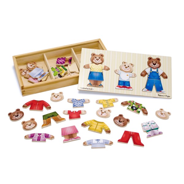 melissa-doug-set-magnetic-imbraca-familia-de-ursuleti Melissa & Doug - Set de joaca - Imbraca familia de ursuleti - imagine 1