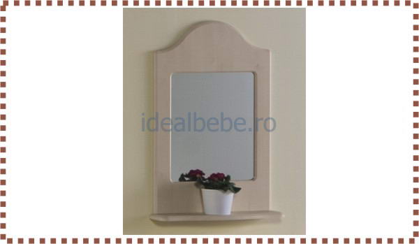 oglinda-MERAVIGLIA-albit-1 Erbesi Italia - Oglinda cu etajera STILE albit - Image 1