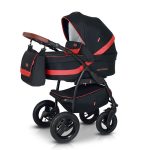 Babies - Carucior 3 in 1 Optima Dark Black Red