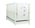 Patut bebe din lemn Bear White - MAMO-TATO - imagine 2