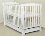 Patut bebe din lemn multifunctional Gala + Saltea Cocos - MAMO-TATO - Image 2