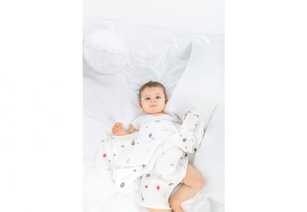 Babymoov – Paturica din muselina cu design Rock