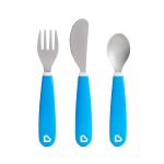 Munchkin - Set, Furculita, Cutit, Lingurita Splash Blue