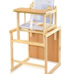 Bertoni - Scaun cu masa din lemn Woody
